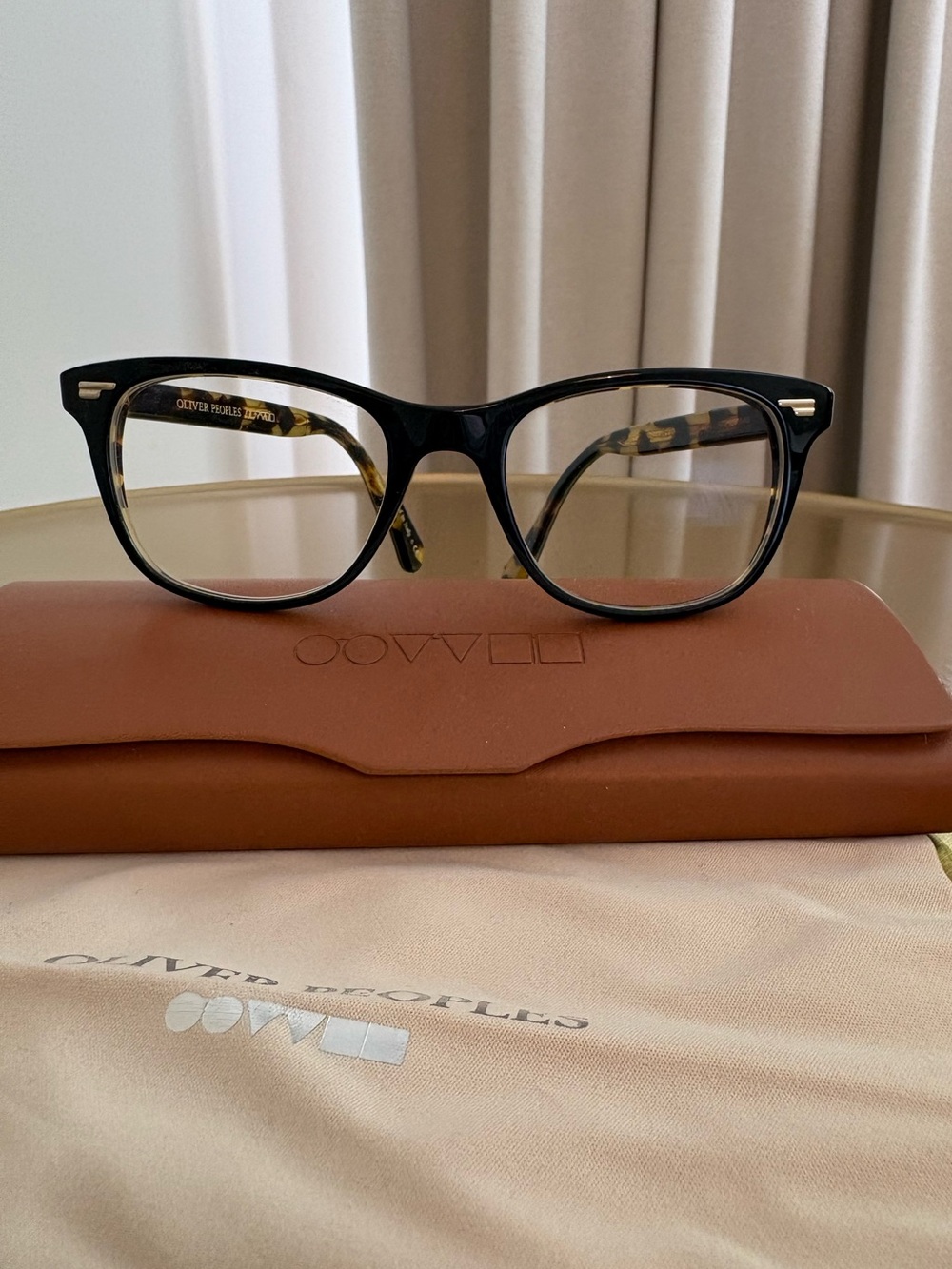 Oliver Peoples Black & Tortoise Prescription Eyeglass Frames | Made in Italy